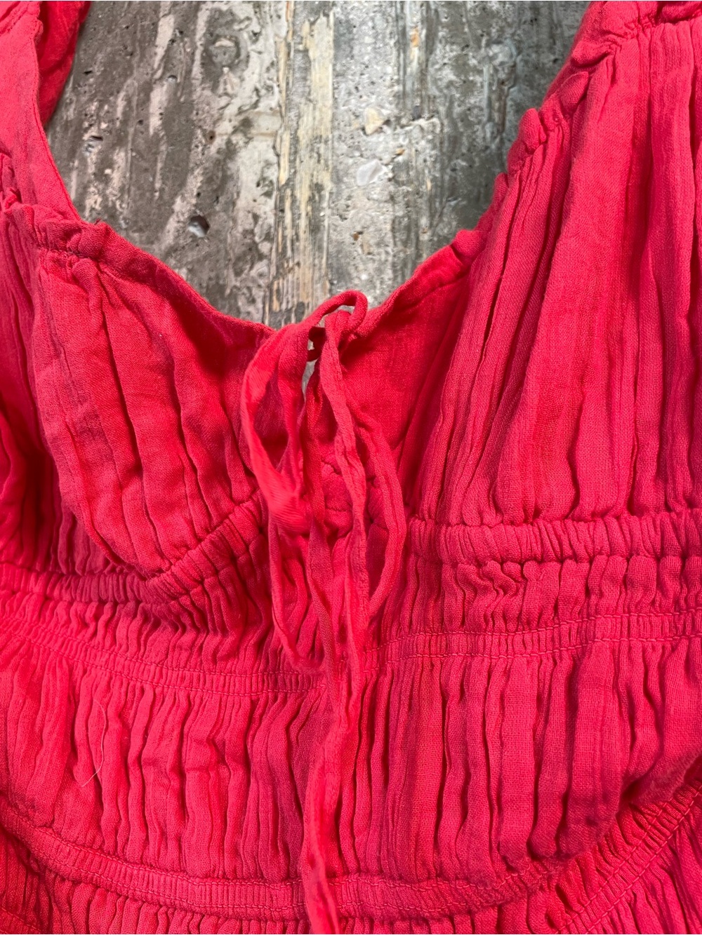 FREE PEOPLE Women's Free-est Feeling Bonita Midi Dress Size S in Red - Picture 4 of 8